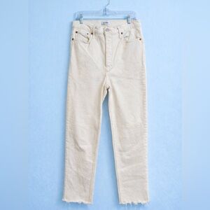 Re Done white 70s Stove Pipe Jeans Size 30